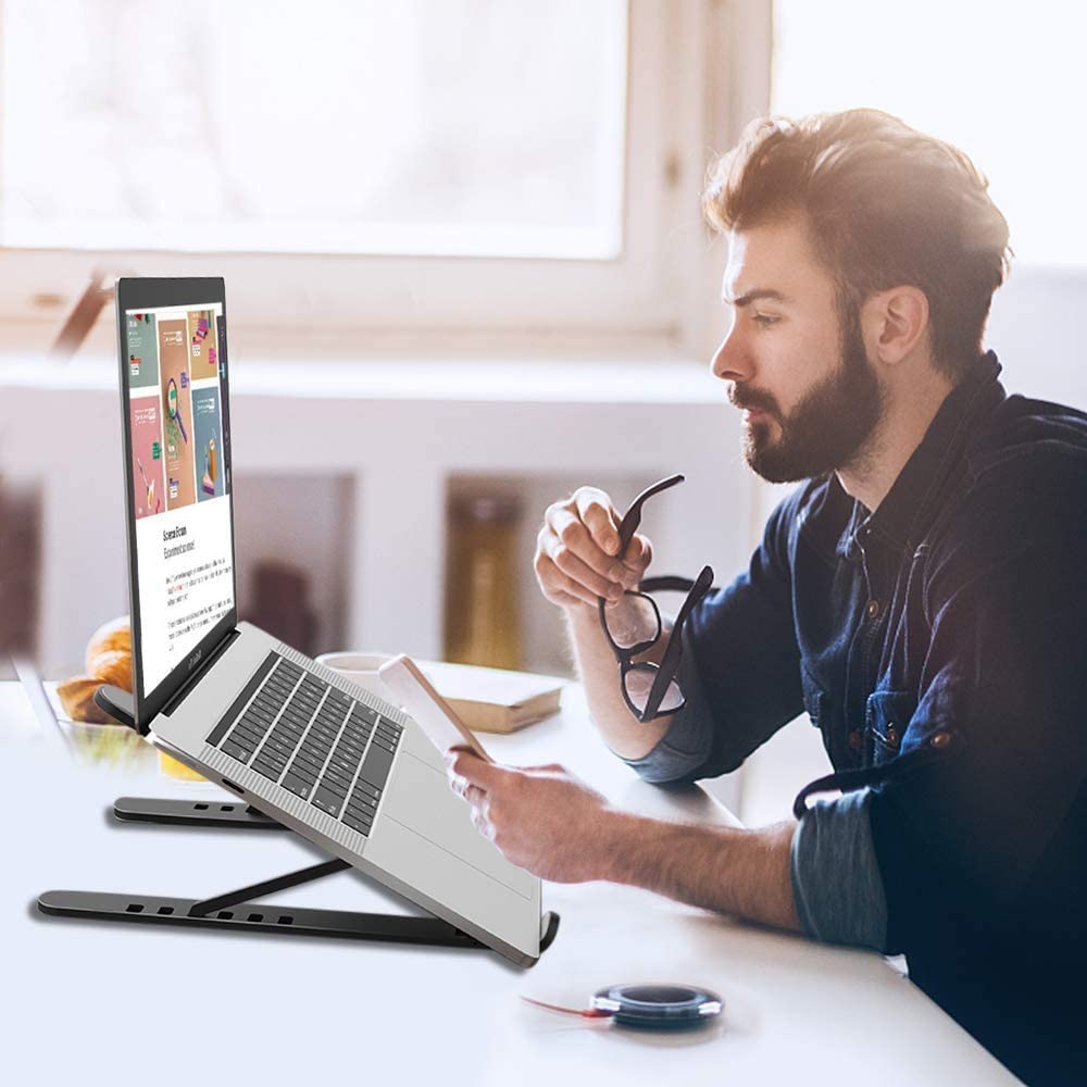 Foldable Portable Laptop Stand Support Base Notebook Stand For Macbook Pro Lapdesk PC Computer Laptop Holder Cooling Pad Riser
