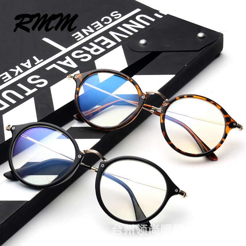 Gafas de luz azul, marco de gafas para ordenador, gafas redondas transparentes para mujer, gafas de montura óptica para mujer, montura transparente