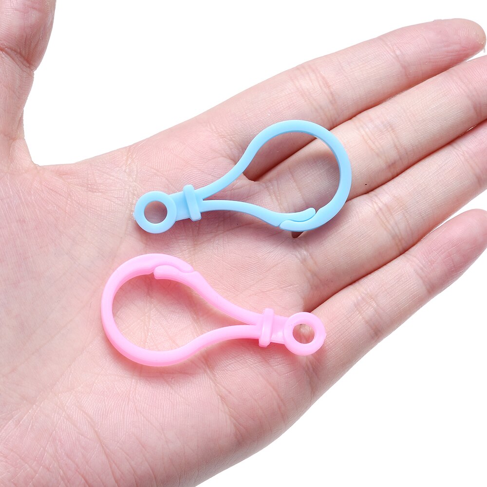 30 sztuk/partia Multicolor plastikowe zapięciem Lobster haki dla DIY ocena biżuteria dokonywanie brelok zapięcie akcesoria dostarcza 25*48mm