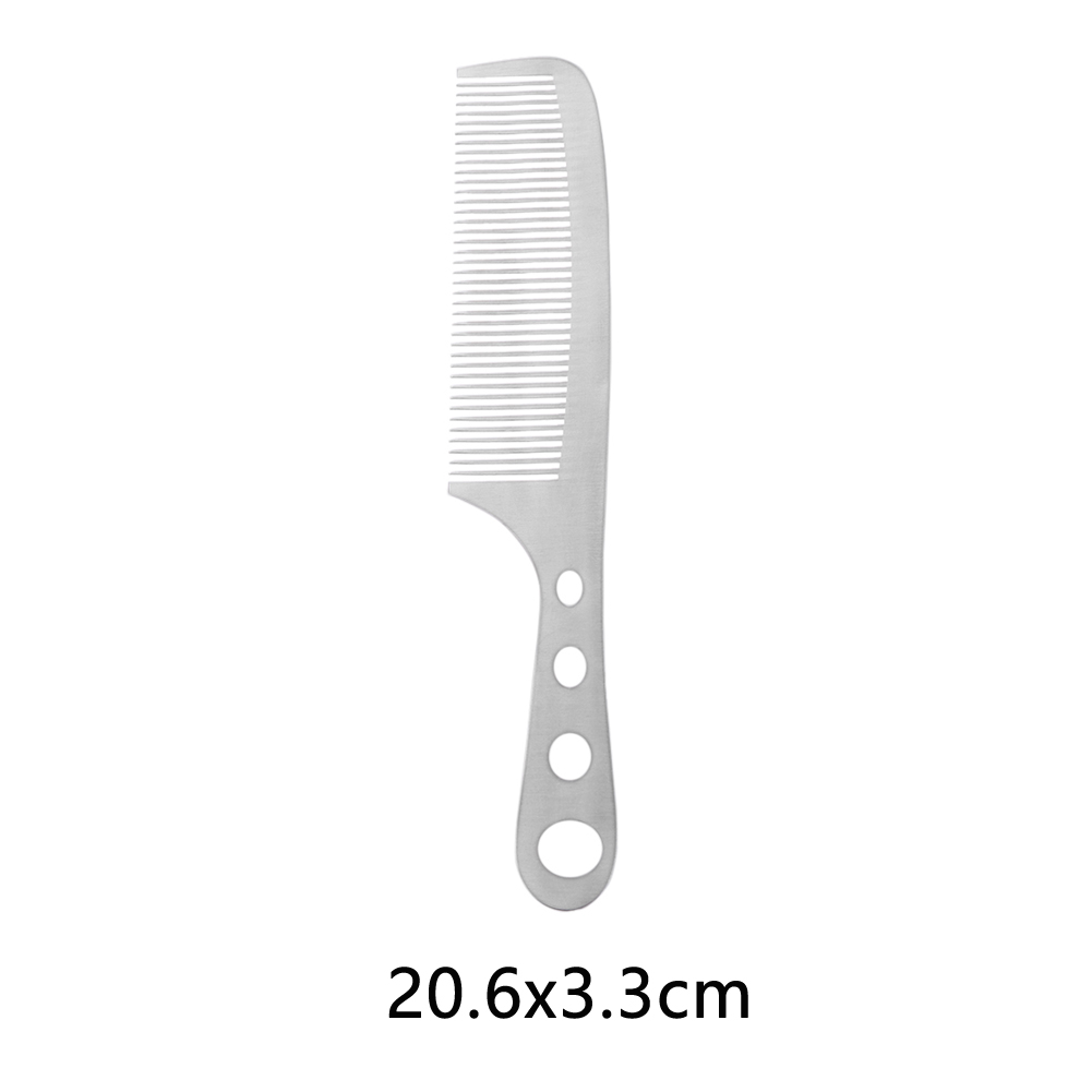 Cepillo de pelo de aluminio para peluquería , peines para cortar el pelo, peines para peluquero, herramientas de salón: 20.6x3.3cm