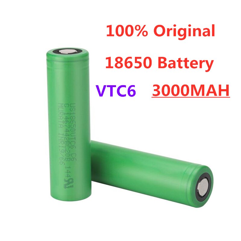 2-20 piezas originales 3,6 v 18650 VTC6 3000mah batería recargable de litio US18650VTC6 30A descarga para juguetes de linterna