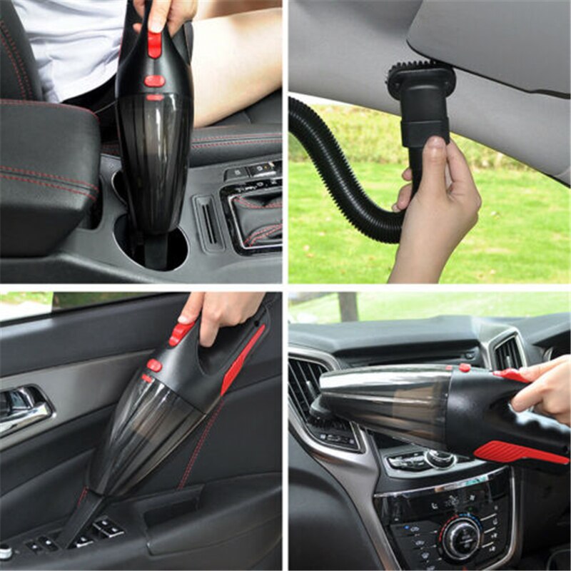 Aspiradora portátil de mano para coche, aspirador sin cable de 12V, 120W, 5000PA, potencia de succión para uso doméstico,