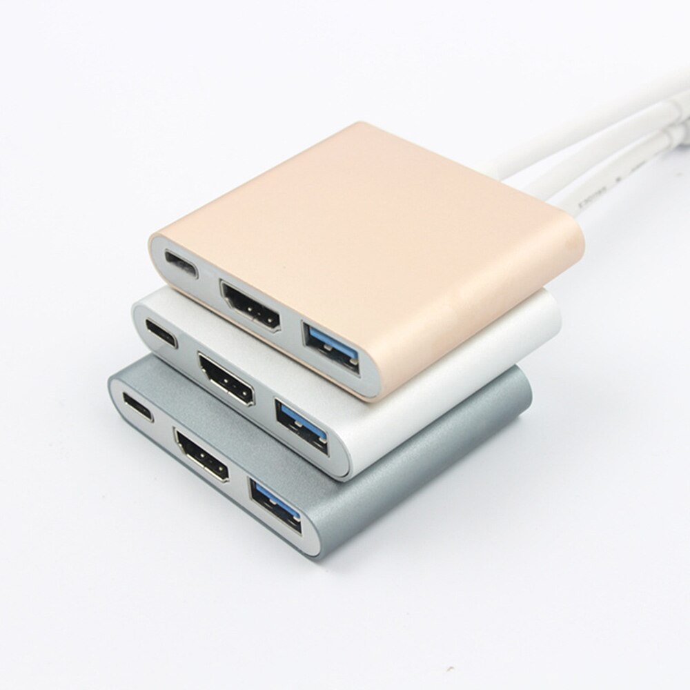 StarLife 3 port typu C Hub USB za pośrednictwem przejściówki HDMI 4K dla trybu Samsung Dex USB-C stacja dokująca z PD dla MacBook Pro/powietrza typu c do HDMI