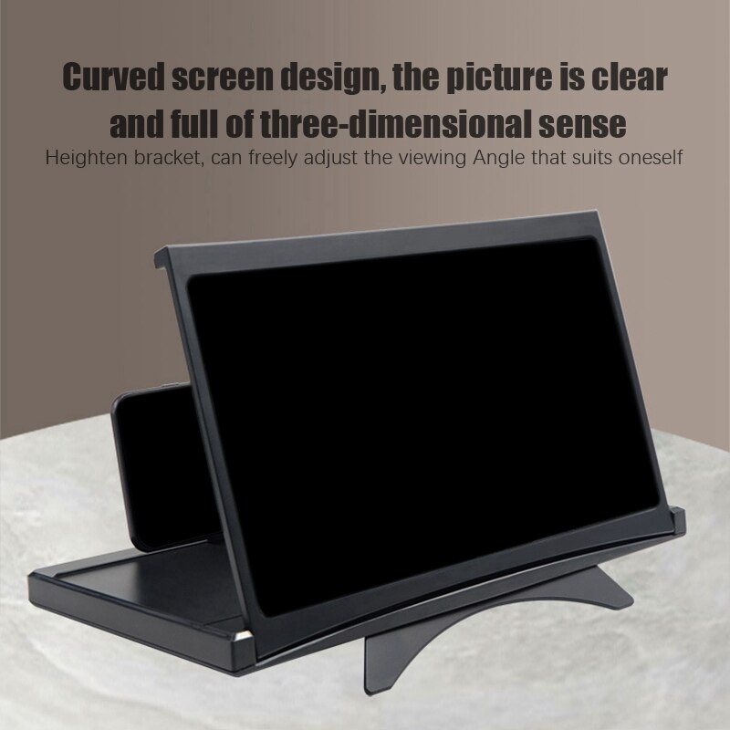 Gebogen Scherm Pull-Out Mobiele Telefoon Screen Magnifier Anti-Blauw Ray12in 3D Mobiele Vergrootglas Telefoon Houder