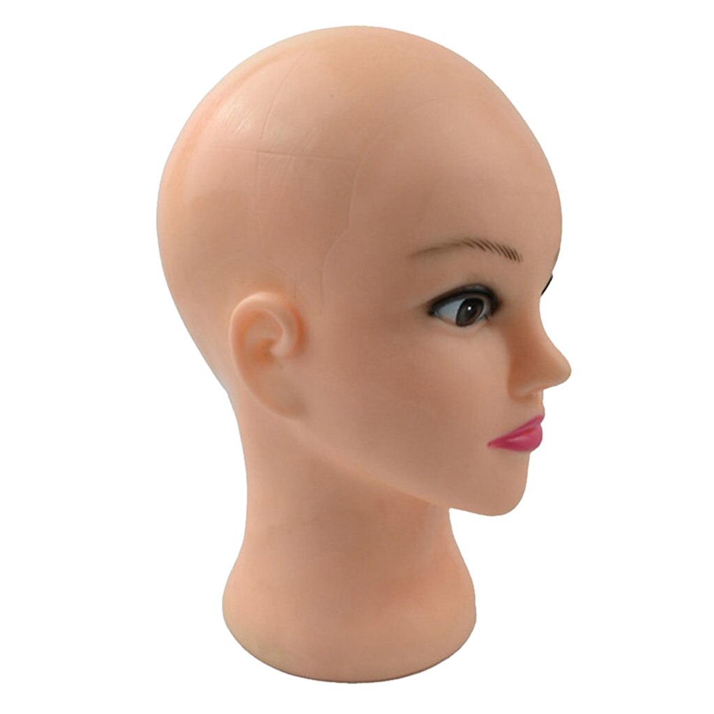 Cabeza de Maniquí de silicona para práctica de entrenamiento, salón de belleza, cara con maquillaje