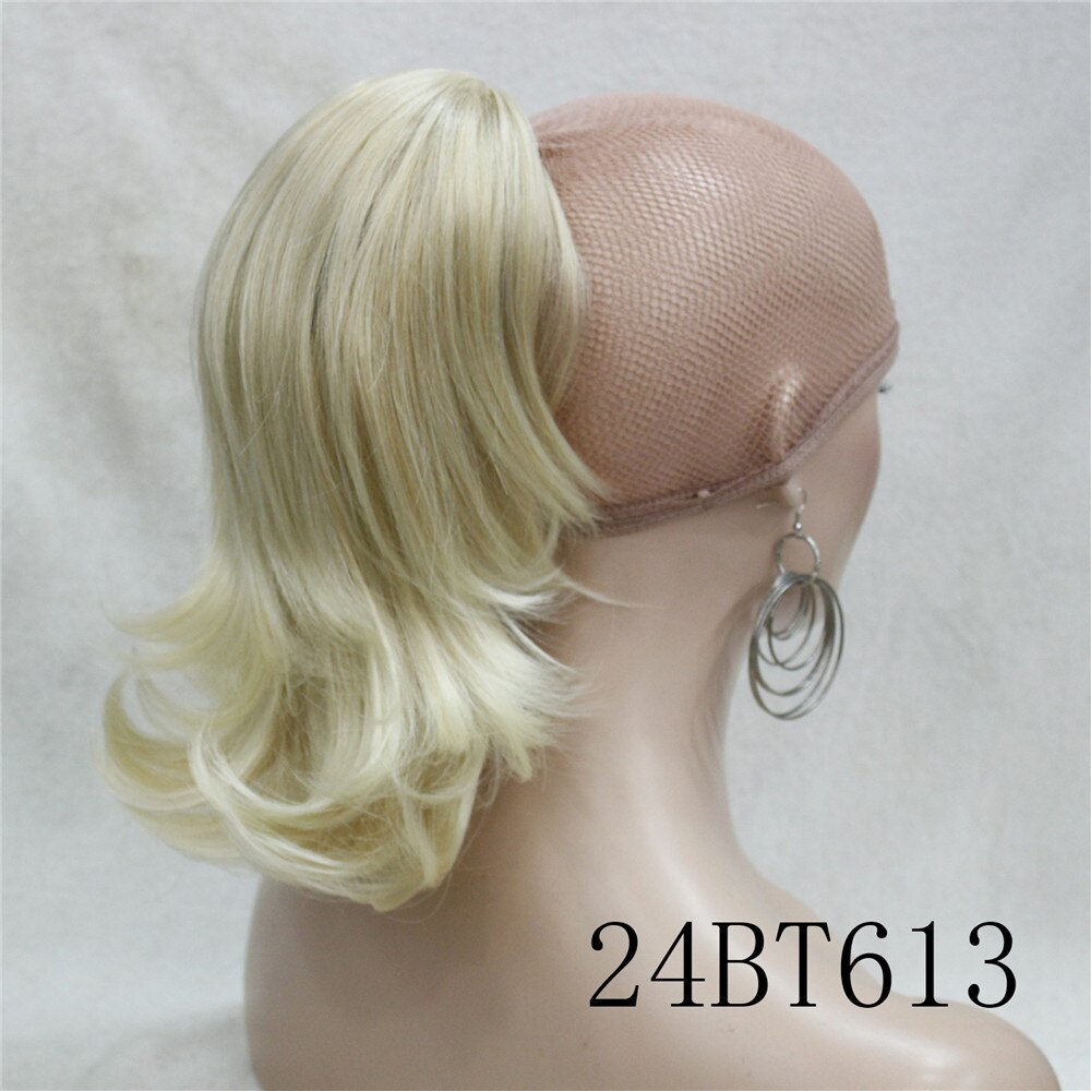 Strong Beauty 12" Natural curly Dual Use Claw Jaw Pony tail Clip In Synthetic Ponytail Hair Extension: 24BT613