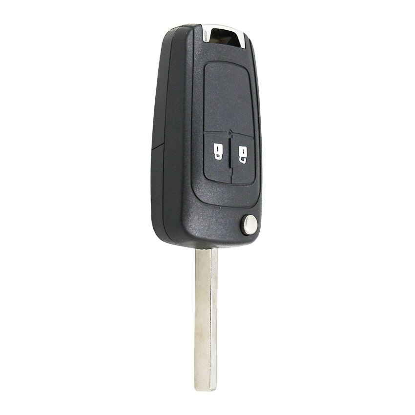 Flip folding key shell case fob 2 button for chevrolet aveo cruze orlando trax uncut  hu100 blade