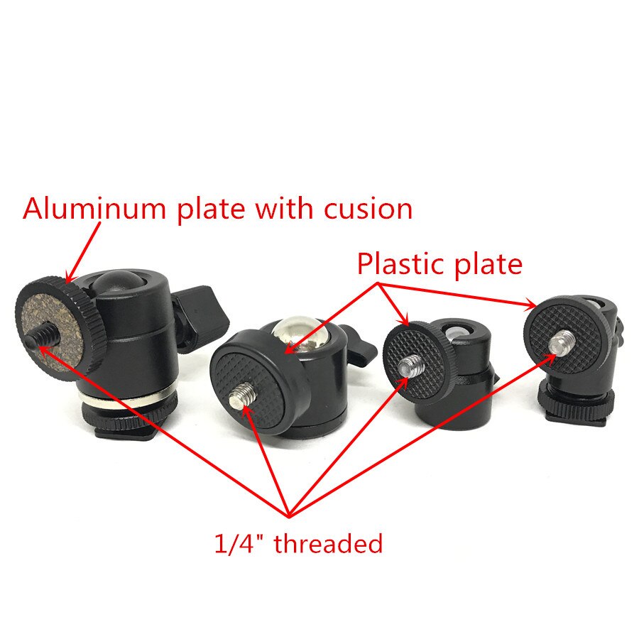 Jadkinsta Camera Tripod Ball Head 360 Degree Mini Ballhead for Camera LED Light Monitor Photo Studio Accessories Ball Mount