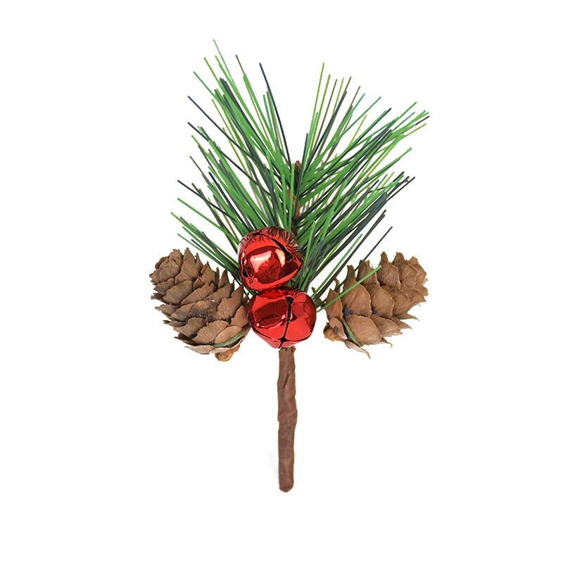 5pcs Christmas Artificial Flower Branches Red Christmas Berry Pine Cone DIY Home Decoration Xmas Party Christmas Tree Ornament: S05