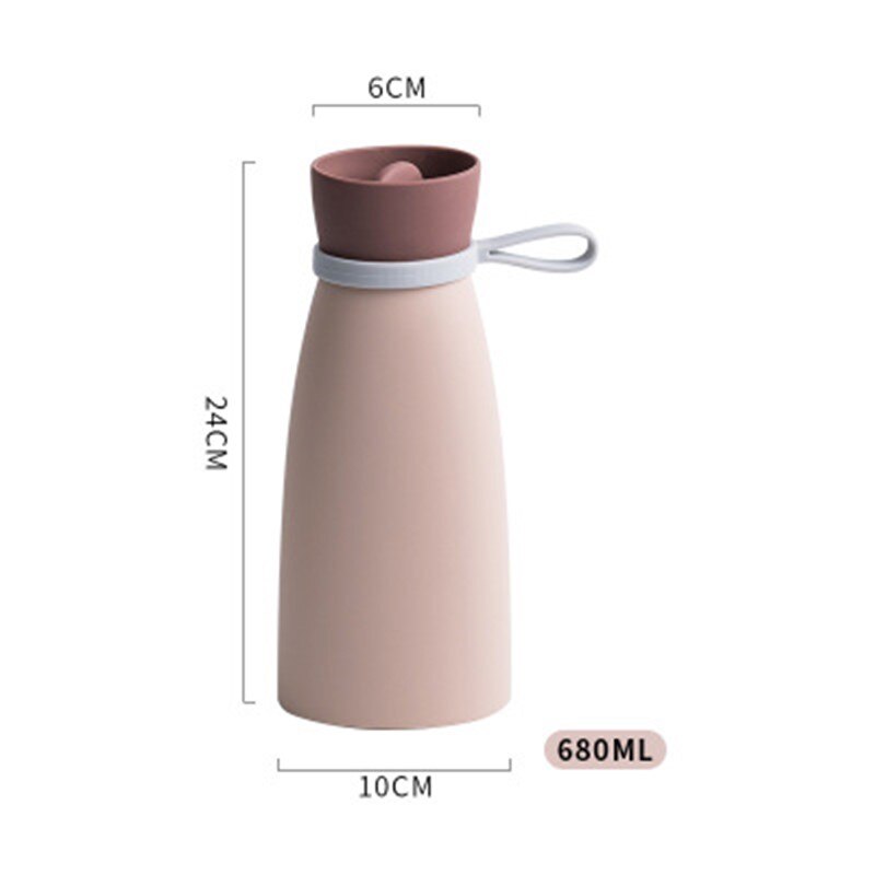 Bolsa de mano de silicona para calentar agua JO LIFE, portátil para calentar macarrón en microondas, bolsas de agua para pies: Pink-M
