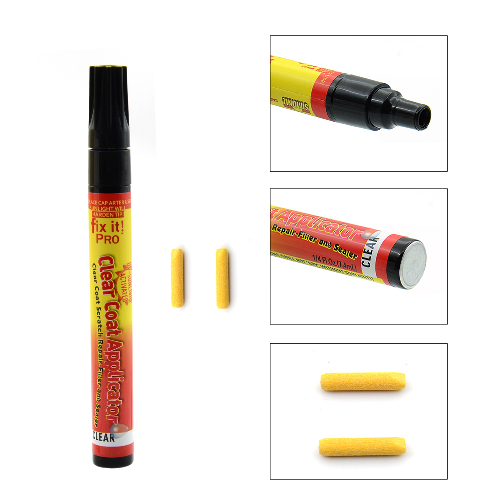 Magia arreglarlo Pro pintura bolígrafo quita rayones del auto pluma de la reparación aplicador de capa transparente para autos