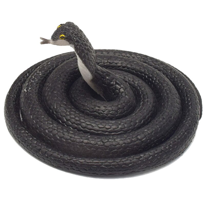 80cm Simulation Animals Snake Toys Cobra Practical Jokes Interesting Prank Horror Fun Shocker Novelty Gadgets Funny Toy