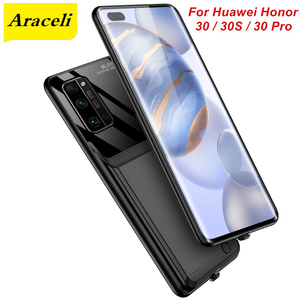 Araceli 10000 Mah para Huawei Honor 30 30S 30 Pro caja de la batería cargador inteligente banco de energía 30S 30 Pro caja de la batería