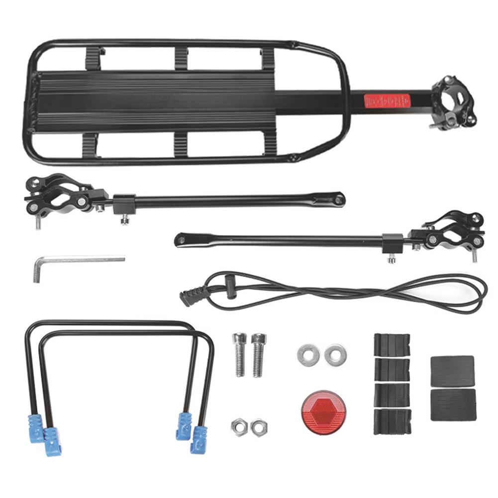 Bicycle Luggage Carriers Cargo Seat Post Carrier Rear Aluminum Alloy Frame Carrier Holder Mount Bicycle Cargo Pannier Rack