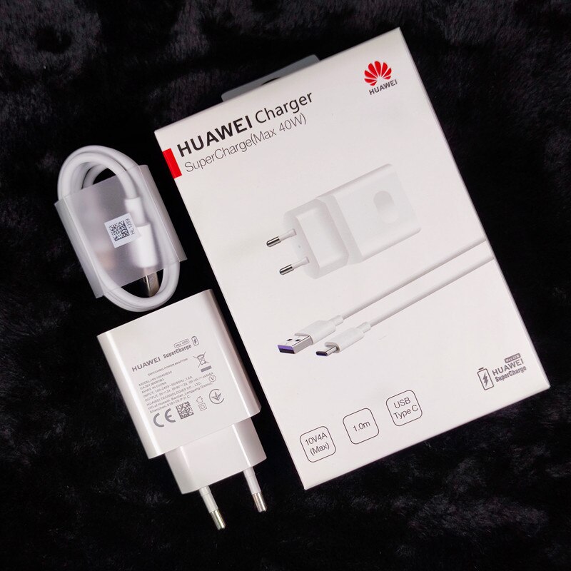 Huawei 40W Charger UK EU SuperCharge P30 pro fast charge adapter type C cable For Huawei P30 pro P40 Mate 30 20 pro V30