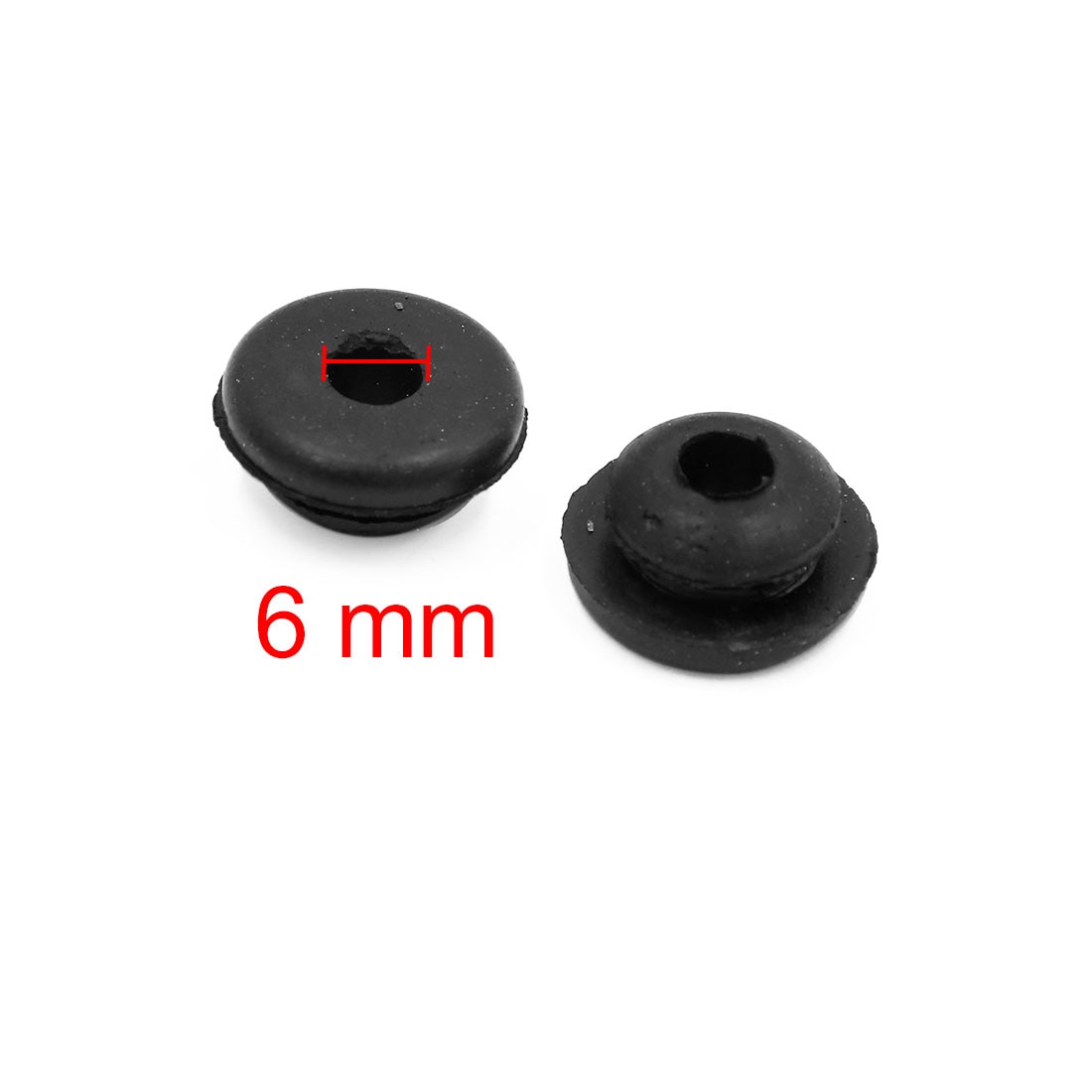X Autohaux 4pcs Rubber Shock Absorber Bushing 6mm Hole Diameter Shock Absorber Bushings Universal for Car Motorcycle