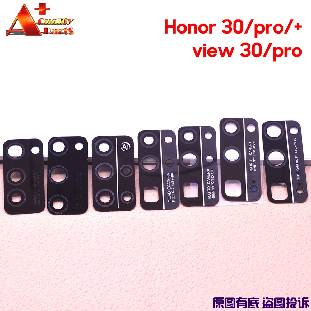 Original Zurück Hinten Kamera Objektiv Glas Abdeckung Ersatz Abdeckung Für Honor 30 Pro + 30S Ansicht 30 v30 pro