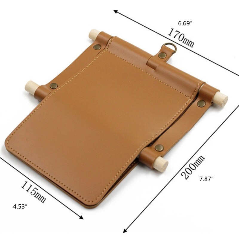 Soporte para colgar pañuelos, caja de pañuelos de papel PU, portarrollos de papel para acampar, 6x dB