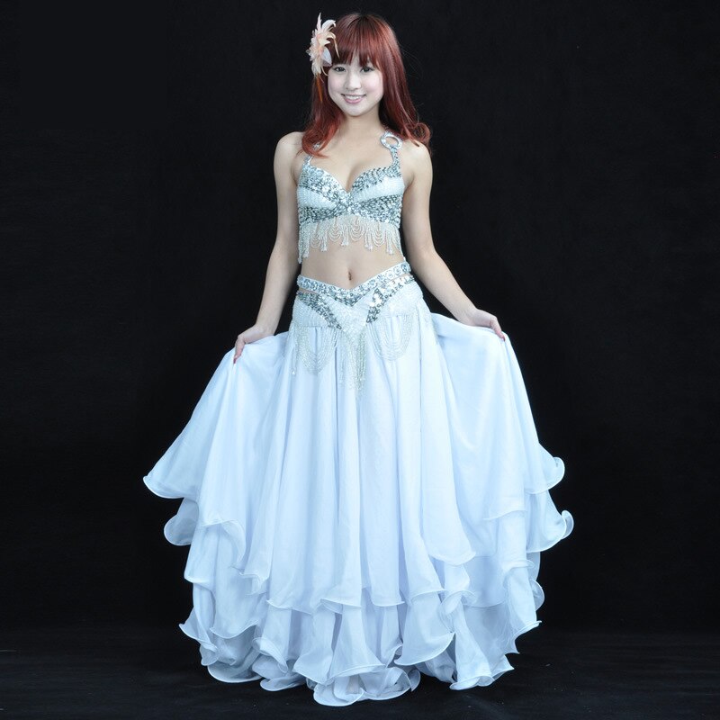 Ropa de baile de rendimiento, conjunto de danza del vientre, 2 uds., conjunto de traje de danza del vientre egipcio para mujer,