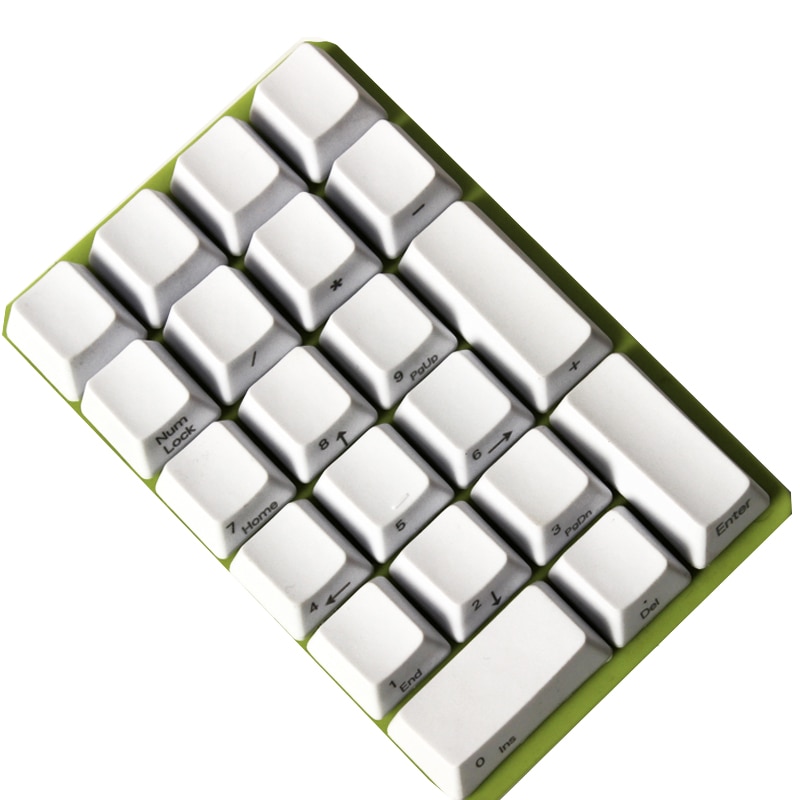 21 Key YMDK Side-printed Blank Top-printed Thick PBT ABS Keycap For MX Switches Mechanical Keyboard Numpad (ONLY KEYCAP)