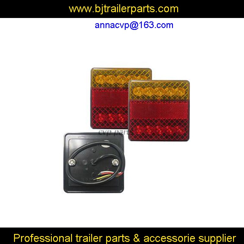2x led trailer baglygte lygte stop baglygte reflektor dyk campingvogn 12v e4 trailer dele