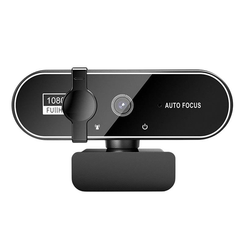 Webcam 1080p full hd com microfone, webcam usb para gravação de vídeo em pc e laptop 4k foco automático.: Default Title