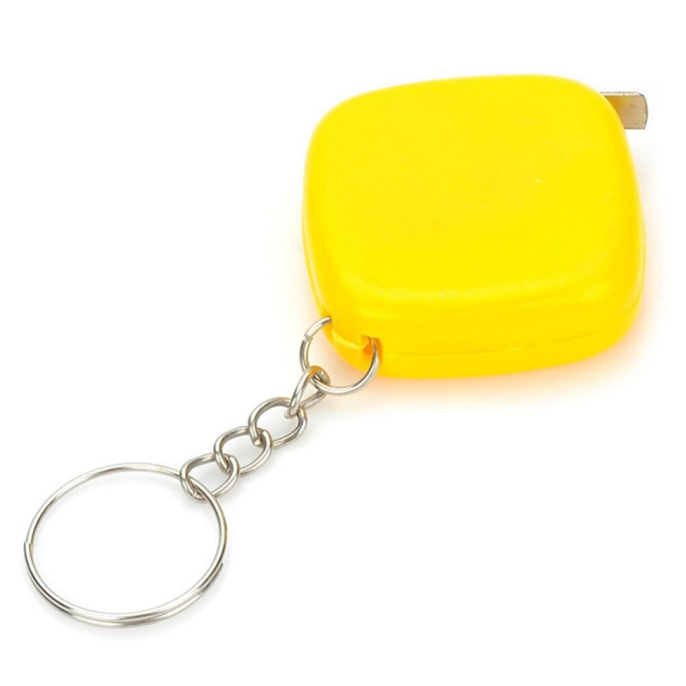 Clear Scale 1M/3Ft/40Inch Easy Retractable Ruler Tape Measure Super Mini Portable Pull Ruler With Keychain For Travel