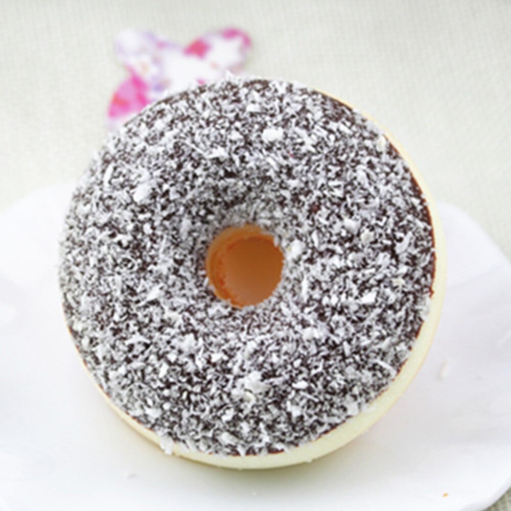 Kinderen Simulatie Donut Speelgoed Squishy Squeeze Stress Reliever Zachte Kleurrijke Donut Geurende Langzaam Stijgende Speelgoed Speelgoed