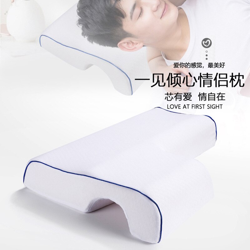 Style Couple Pillow Slow Rebound Memory Pressure Pillow Anti-Hand Paralysis Pillow Duet Protection Cervical Pillow
