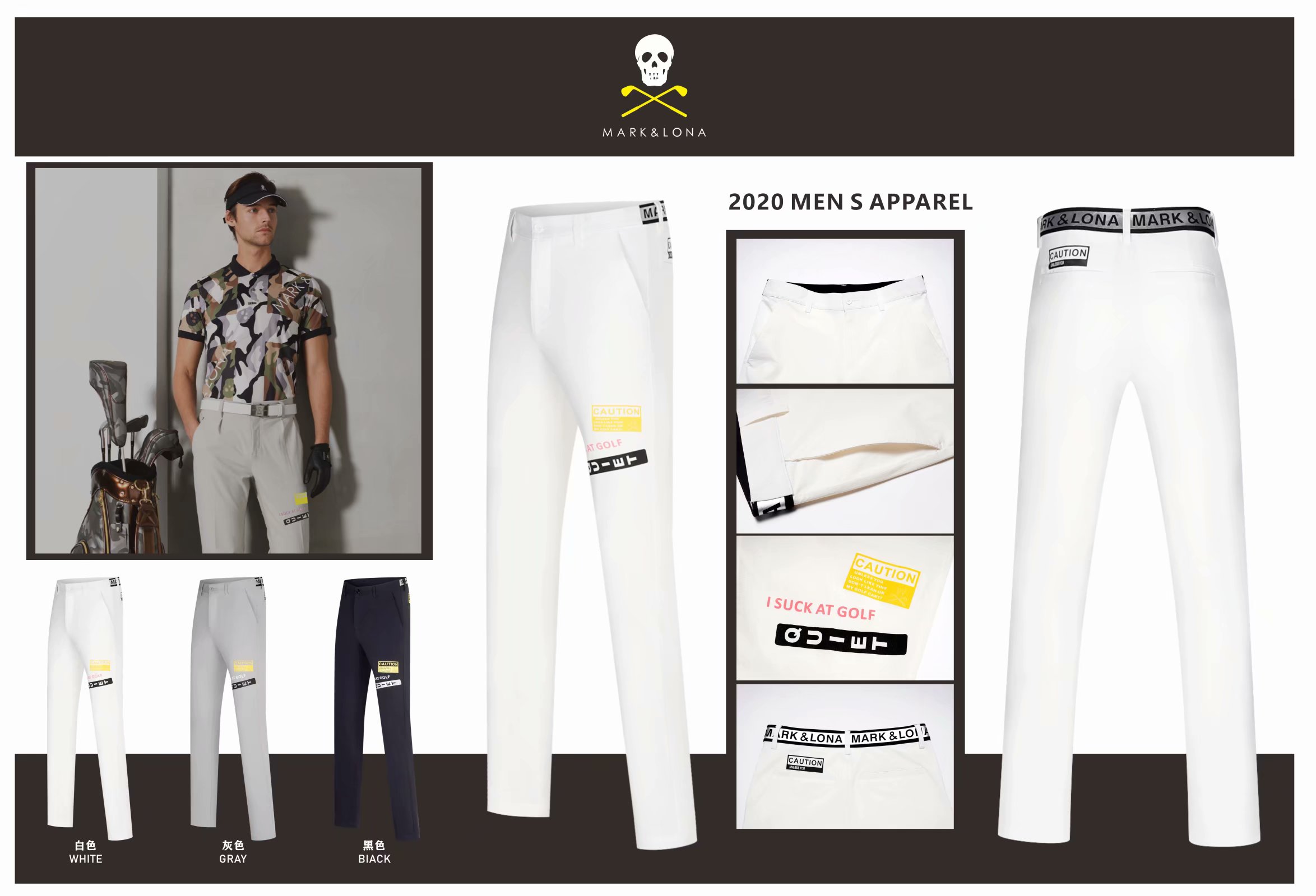 golf pants spring thin quick dry trousres golf clothing men Elastic cloth