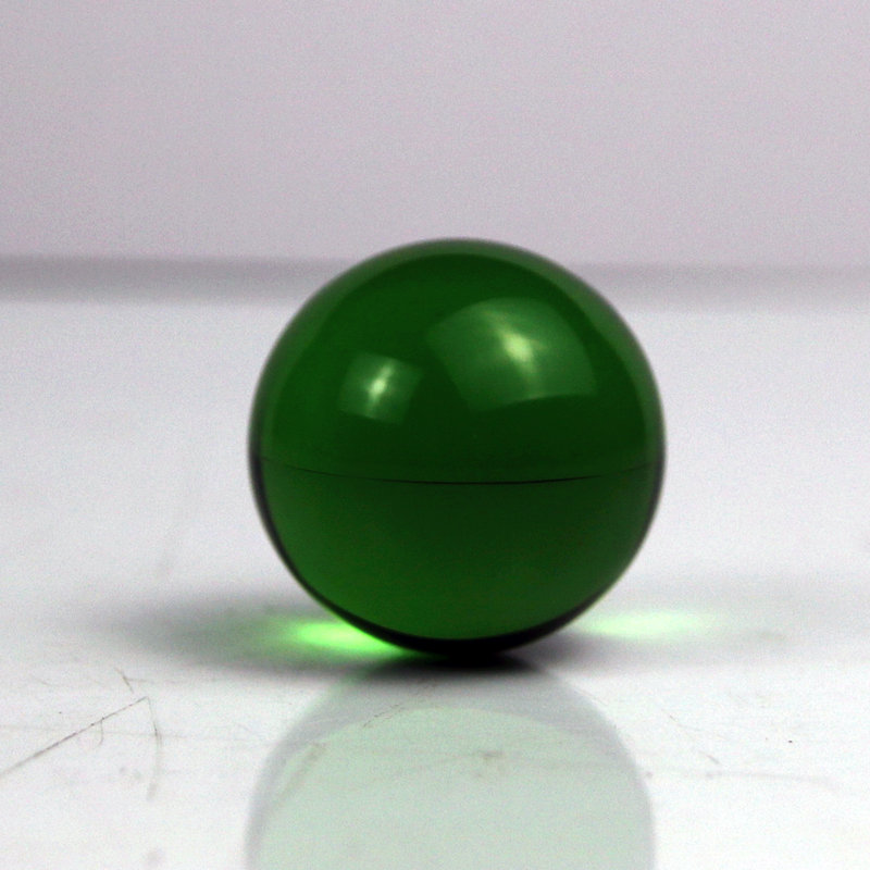 30mm farverige krystalkugler fotografisk ornament magisk glaskugle til souvenir hjemmedekoration: Grøn