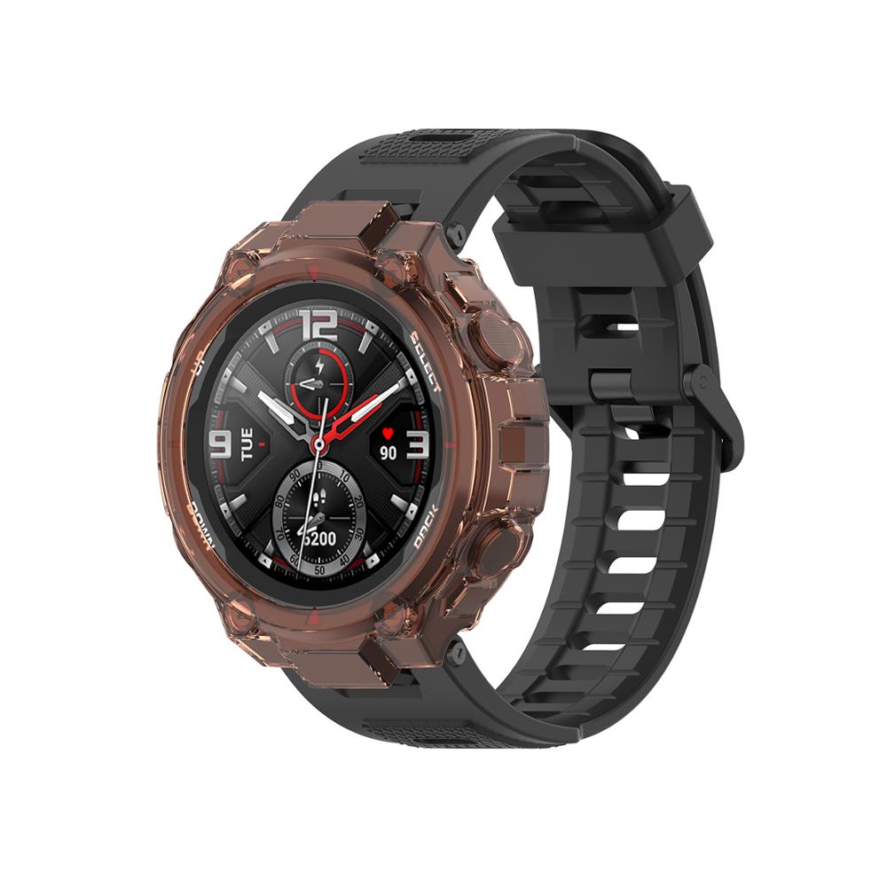 Voor Amazfit T-Rex Horloge Case Voor Huami Amazfit T-REX Soft Tpu Beschermhoes Shell Bumper Frame Protector Armband accessoires