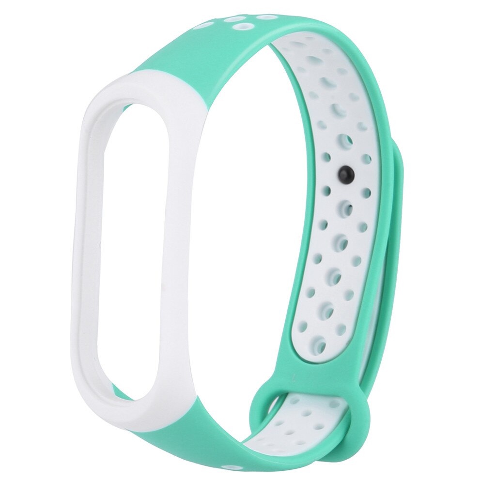 Correa de silicona para Xiaomi Mi Band 3 y 4, correa de silicona para relojes inteligentes, pulsera de silicona, accesorios para reloj inteligente mi band 3 y Mi Band 4: Green