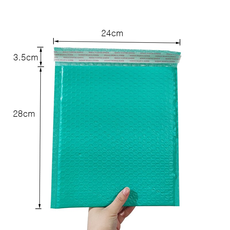 20 Pcs Bubble Film Envelope Bag Packaging Bag Anti-squeeze express bag Thicken high product packaging envelope bag: 24x28cm