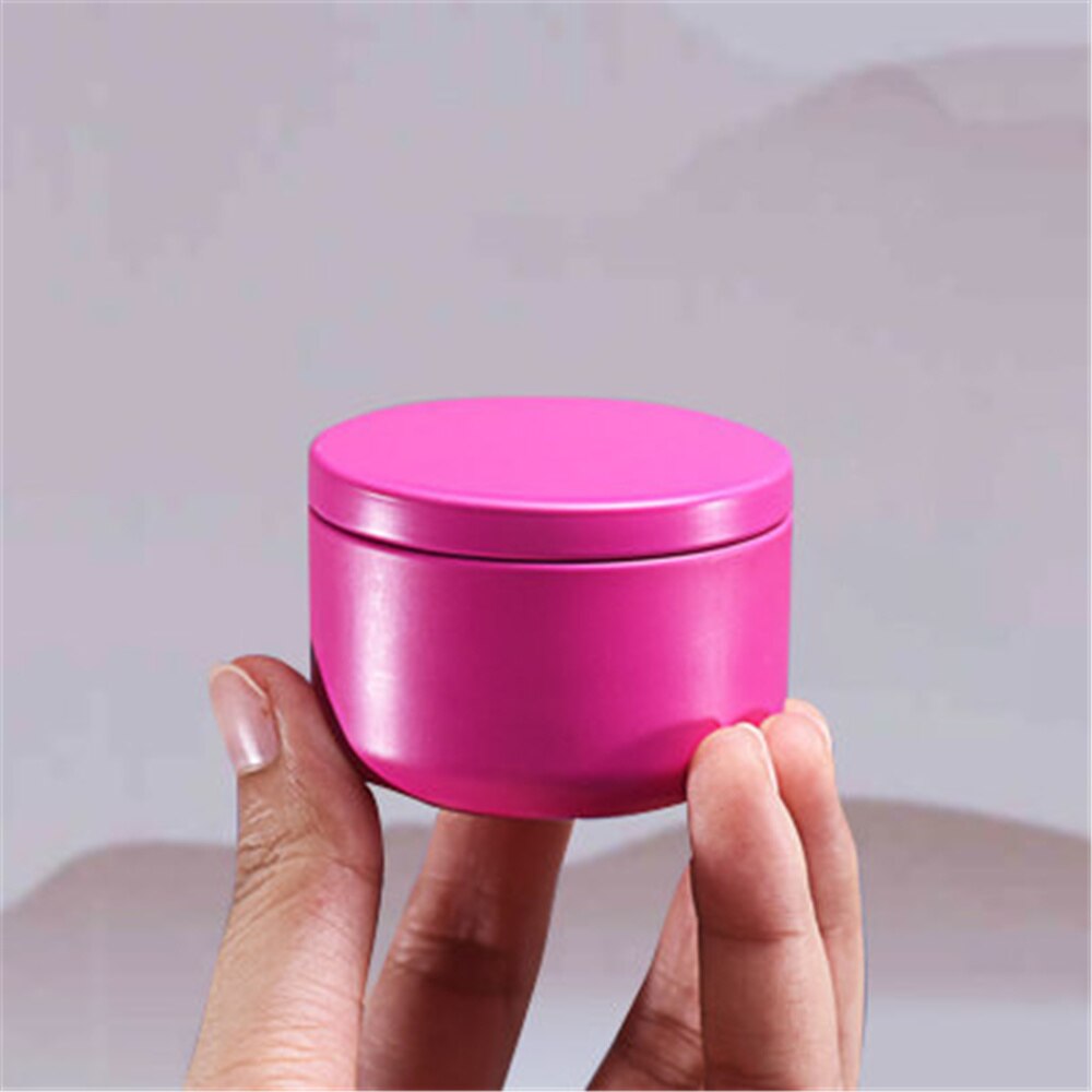 Mini Tin Storage Box Coffee Tea Caddy Round Sealed Tea Leaves Iron Packing Box Chinese Style Tinplate Collection Container Cans: 015