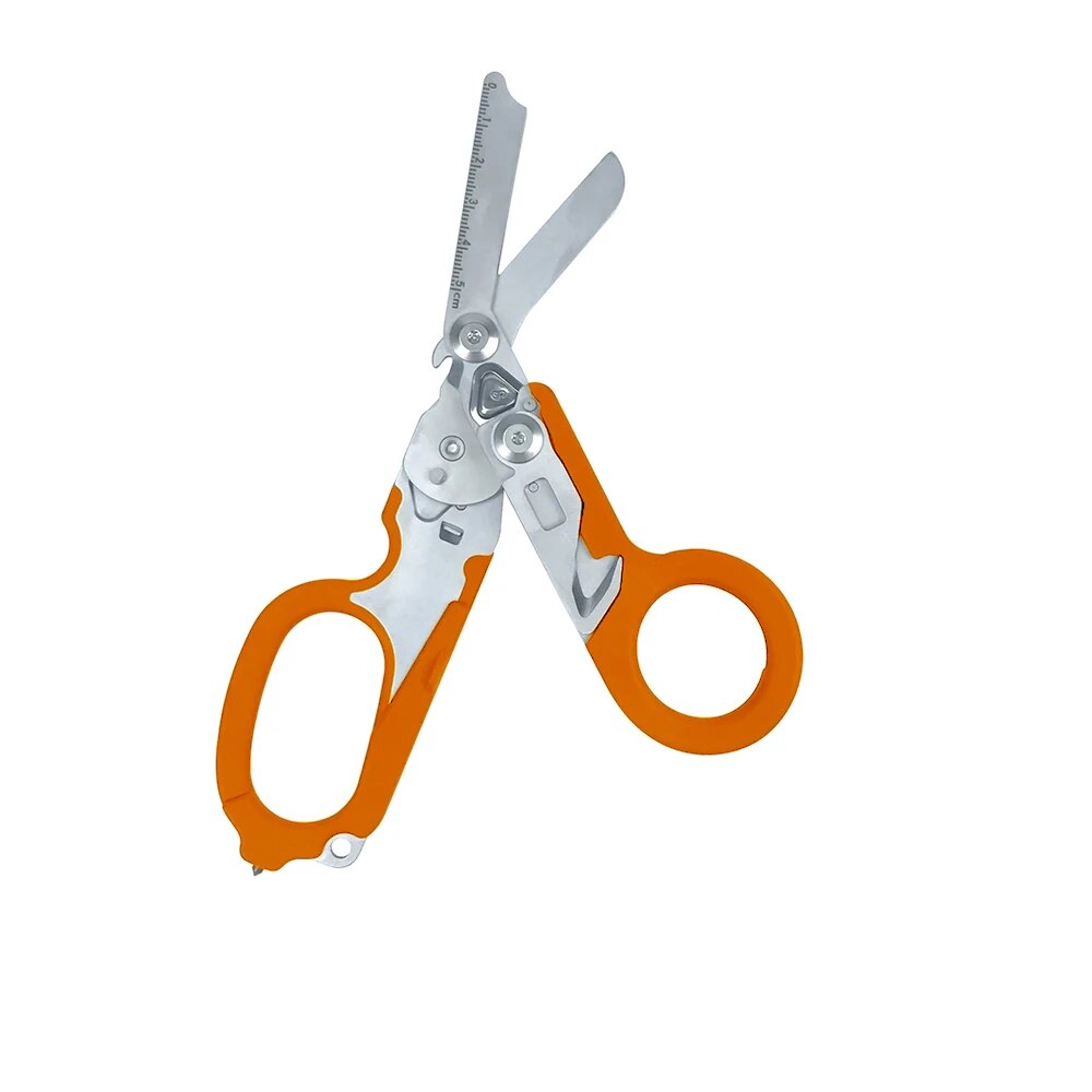 Raptor Emergency Response Shears Multifunctional Scissors with Strap Cutter and Glass Breaker with Compatible Holster: Yellow