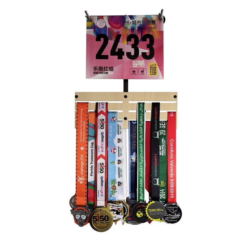 Marathon Number Bib and Medal Hanger