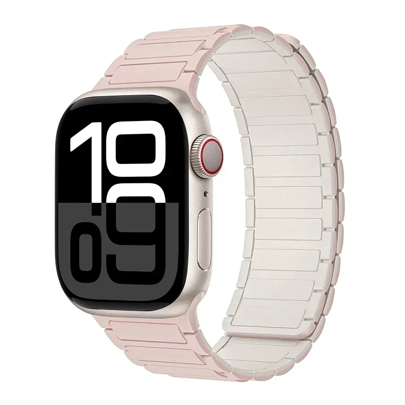 Magnetarmband für Apfel Uhr Band 45 mm 44 mm 40 mm 46 mm 41 mm 42 mm 38 Silikonarmband iWatch Serie 8 7 6 Se 9 10 Ultra 2 49 mm