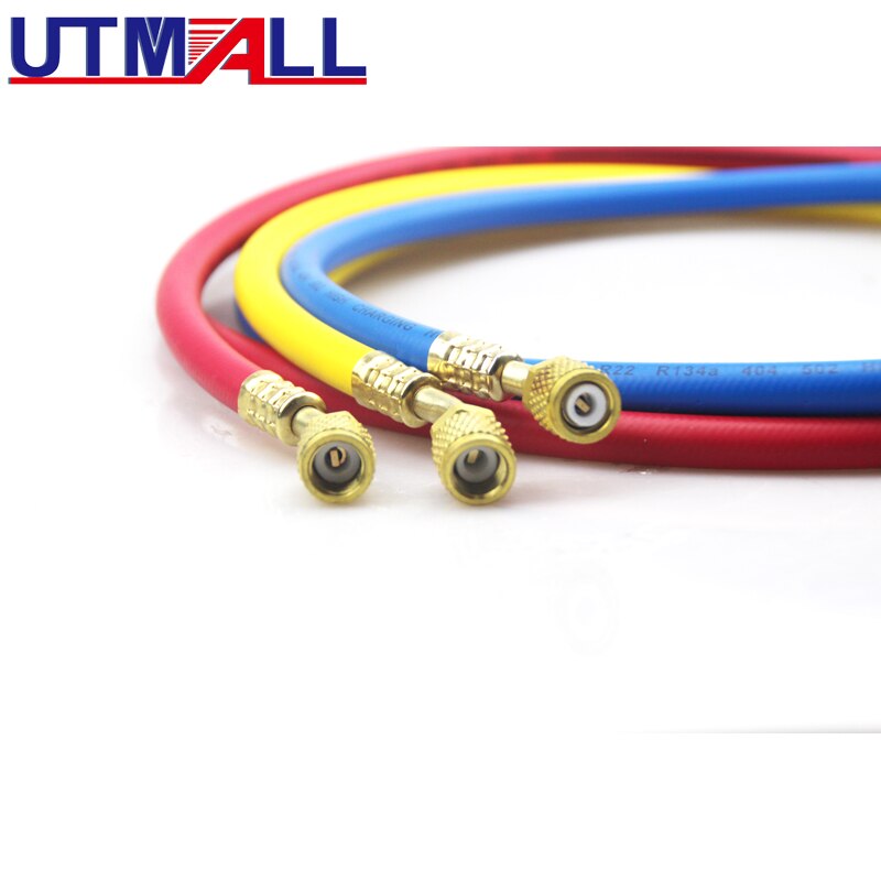 Car Air Conditioning A/C Refrigerant R134A R22 R404a R410 Valve Core Quick Remover Installer 3000PSI 1.5M charging HOSE