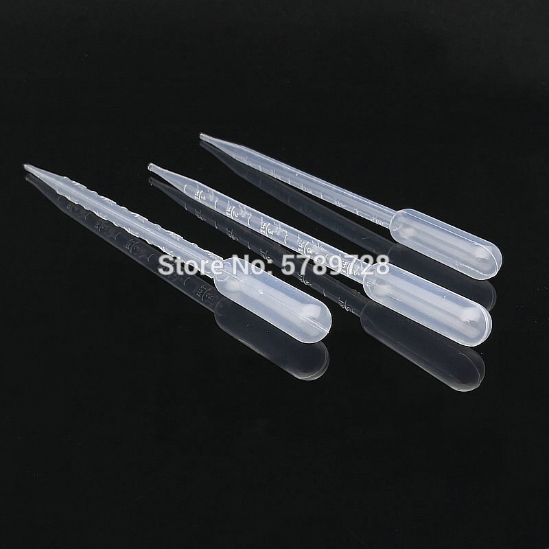 20pcs to 200pcs lab 0.2ml 0.5ml 1ml 2ml 3ml 3ml-L 5ml 10ml plastic pasteur pipette transfering dropper for school experiment