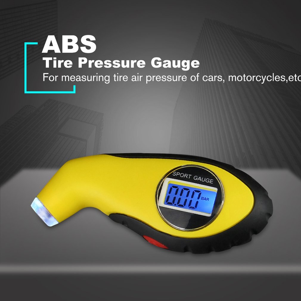 Tyre Luchtdrukmeter Meter Elektronische Digitale Lcd Car Tire Manometer Barometers Tester Tool Voor Auto Auto Motorfiets