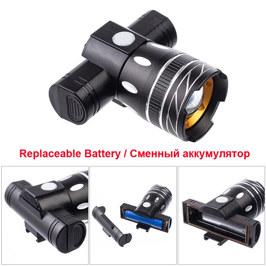 NEWBOLER 800LM Taschenlampe Für Fahrrad T6 Zoom LED Scheinwerfer USB Ladung Fahrrad Front Licht Set Wasserdicht Rücklicht Bike Accessorys