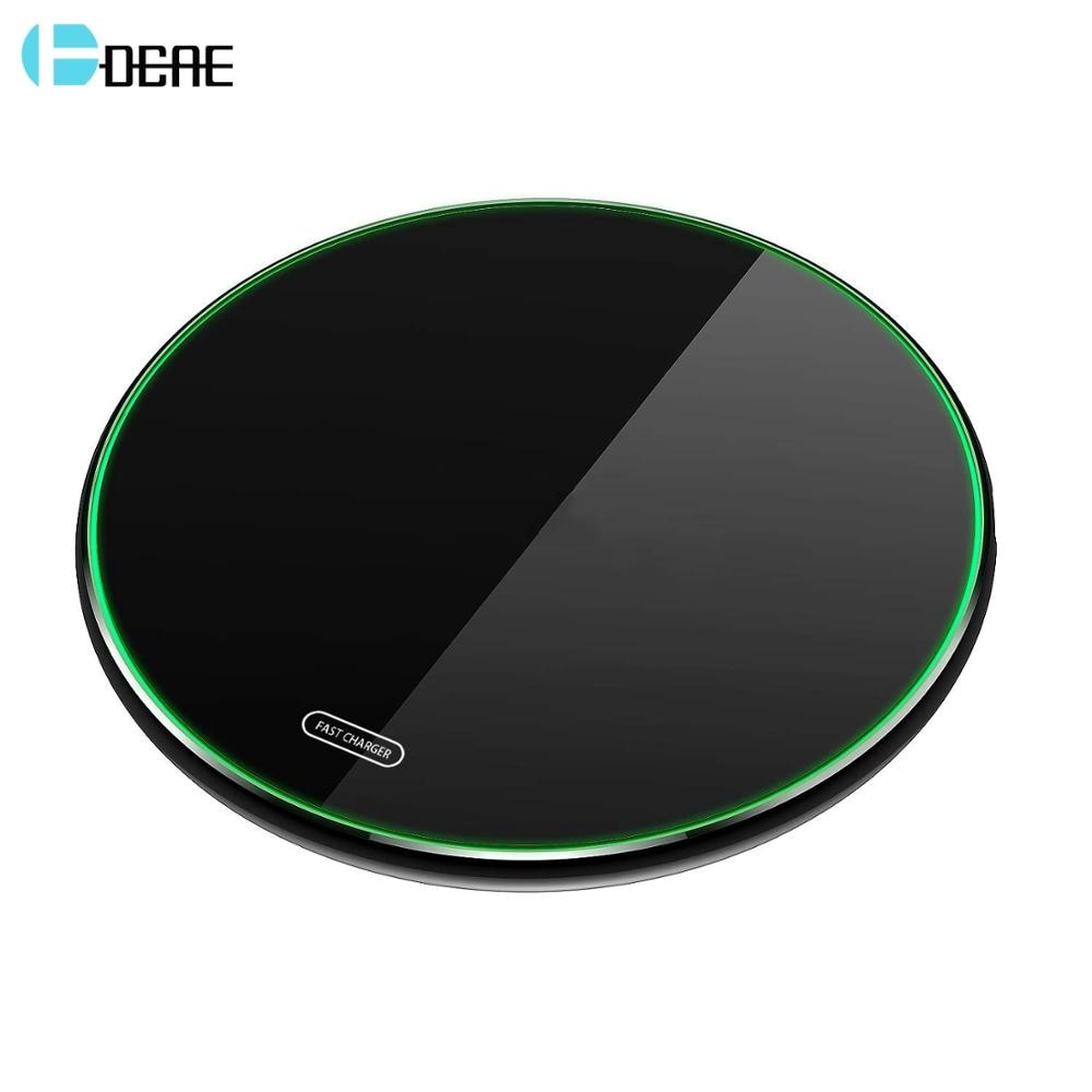 DCAE 10W Wireless Charger Qi Quick Charge Fast Charging Pad For iPhone 12 11 X XR XS 8 Airpods Pro Samsung S21 S20 S10 Note 20