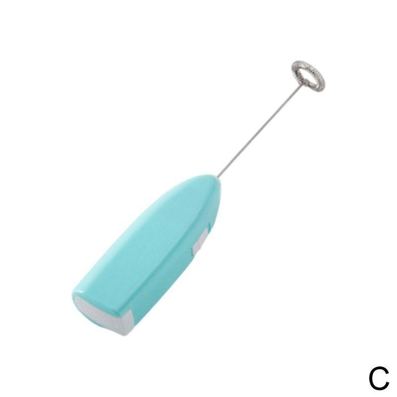 1pc Electric Mini Egg Beater Milk Coffee Whisk Mixer Mini Handheld Egg Beater Stirrer Household Kitchen Whisk Cooking Tool: Blue