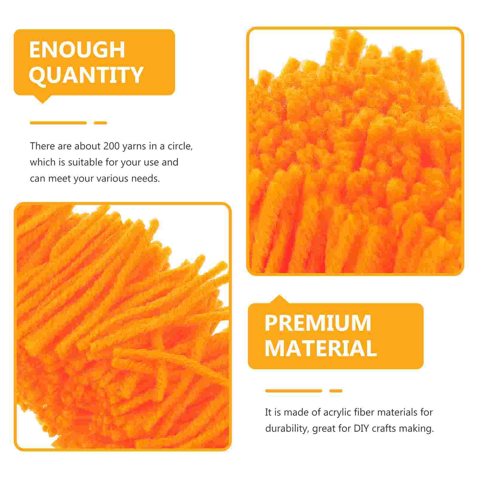 10 Rolls Yarns Hook Rug Yarn DIY Crochet Hook Knotted Rug Yarn for Children Crafters