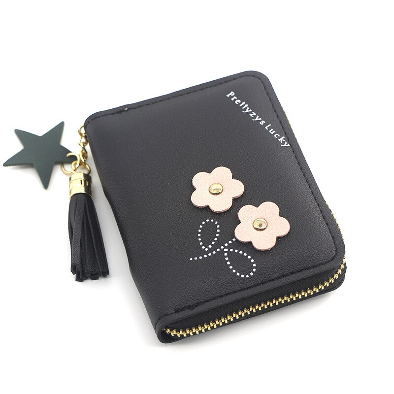 Einfarbig Kurze Kupplung Kleine Brieftaschen PU Leder Frauen Geldbörsen Damen Einfache Mini Karte Halfter Reise Brieftaschen Weibliche: A