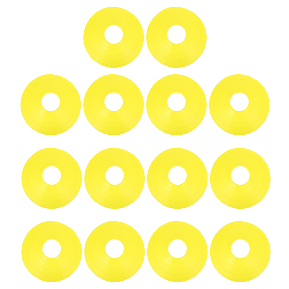 20 pcs football training discs for outdoor football training marker obstacles: Red