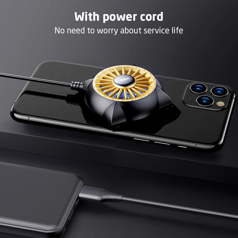 ESR-ventilador de refrigeración para teléfono móvil, radiador para iPhone, Samsung, Huawei, Enfriador de teléfono portátil para IOS y Android