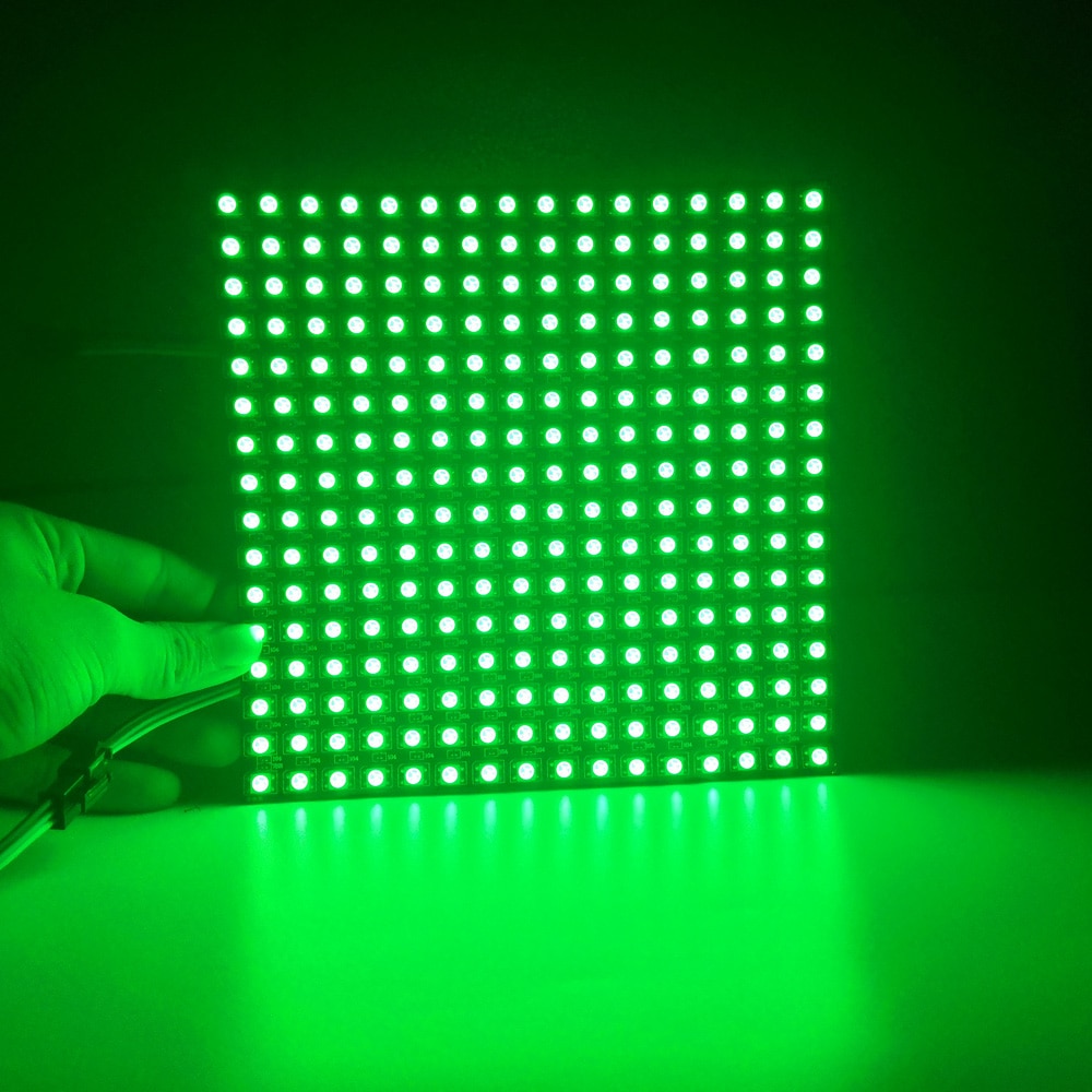 5V WS2812B LED Digital Flexible Individually Addressable Led Panel Light WS2812 8x8 16x16 8x32 Module Matrix Screen