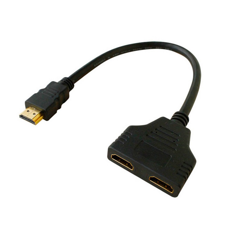 HDMI Splitter Kabel Male Naar HDMI Vrouwelijke Y Splitter Adapter voor Laptop HDMI HD LCD LED TV 30 cm 1 in 2 Splitter Adapter Converter